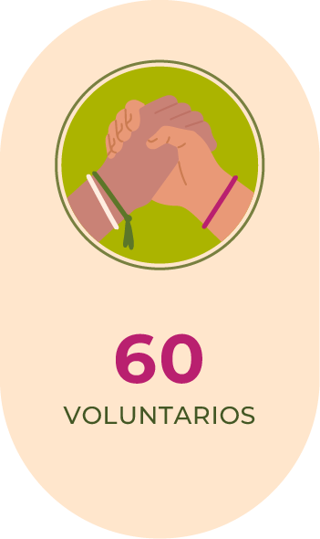 60 Voluntarios